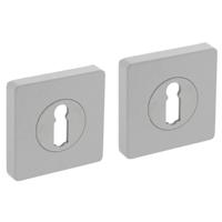 Intersteel | Rozet met sleutelgat 55x55x10mm | Vierkant | Wit - thumbnail