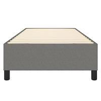 Boxspringframe stof donkergrijs 90x200 cm - thumbnail