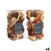 Decoratieve potpourri Gift Decor Wit Bruin Rood 14 x 30,5 x 14 cm (6 Stuks) - thumbnail