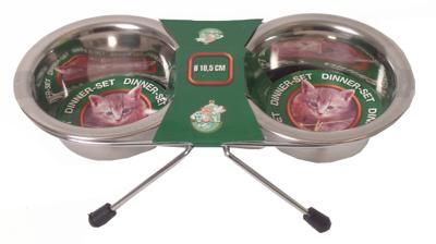 Boon Rvs standaard incl. 2 bakken 10.5cm