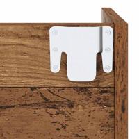 VidaXL Schoenenkast met plank oudhout 60 x 18 x 90 cm bewerkt hout - thumbnail