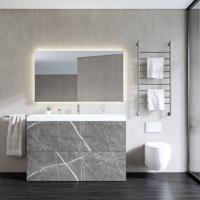 Onderkast Gliss Design Hades 2 Softclose Laden 140x84.5x45cm Pietra Grijs Marmer (wastafel keuze) - thumbnail