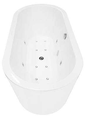 Wiesbaden Whirlpool Libero Vrijstaand Ligbad 170x80x59 cm Inclusief Waste Wit