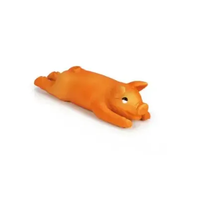 Beeztees hondenspeelgoed Biggetje groot latex 38.5x11x8cm oranje