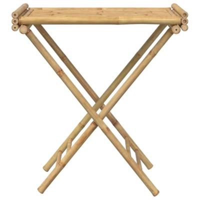 Dienbladtafel inklapbaar 70,5x42,5x80 cm bamboe