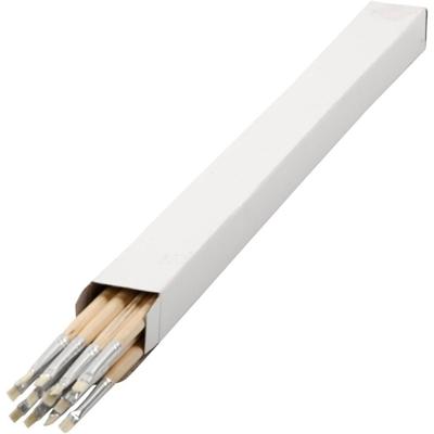 Creativ Company Nature line kwasten, afm 0, b: 4 mm, lange steel, 12 stuk/ 1 doos