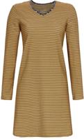Bloomy nachthemd Strepen cognac - thumbnail