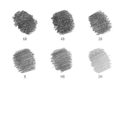 Staedtler Lumograph 61 100 C6 Potloodset Hardheid: 6B, 4B, 2B, B, HB, 2H 1 set(s) Staedtler Lumograph 61 100 C6 Potloodset Hardheid: 6B, 4B, 2B, B, HB, 2H 1 set(s)