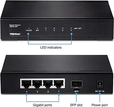 TrendNet TEG-S51SFP TEG-S51SFP Netwerk switch 10 GBit/s