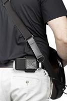 Levys Leathers MM14-BLK lederen houder voor draadloze zender - zwart - thumbnail