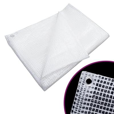VidaXL Dekzeil leno 140 g/m² 3x6 m wit