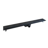 AQS Douchegoot Flens Met Uitneembaar Sifon 100x7x6.7 cm RVS Mat Zwart Boss & Wessing - thumbnail