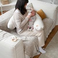 Kraam- en borstvoedingskussen BEABA Big Flopsy beige - thumbnail