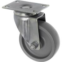 TOOLCRAFT TO-5137935 Zwenkwiel 100 mm met schroefplaat Draagvermogen (max.): 125 kg - thumbnail