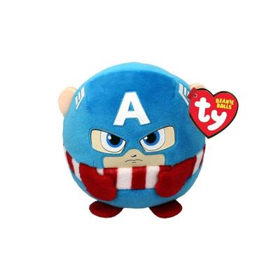 Ty Beanie Ty teeny puffies - marvel capitan america, 10cm
