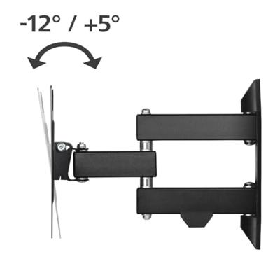 Hama TV Wall Bracket Swivel Tilt Pull-out 122 cm (48) tot 20 kg TV beugel Zwart - thumbnail
