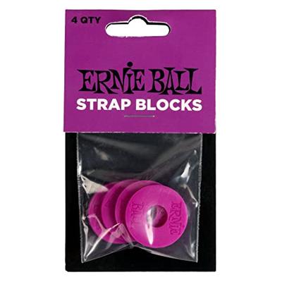 Ernie Ball 5618 Strap Blocks Purple (4 stuks)