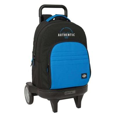 Schoolrugzak met Wielen BlackFit8 Underground Blauw Zwart 33 x 45 x 22 cm