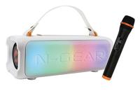 N-Gear Blazooka 703W - Draagbare Bluetooth Speaker - Met Microfoon & Verlichting - Wit - thumbnail