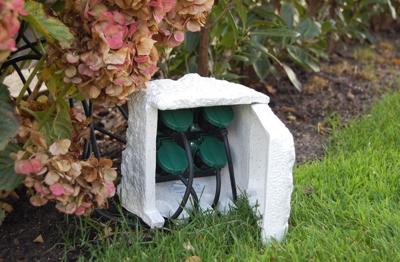 StoneDecor 4-voudige buitencontactdoos StoneDecor 4-voudige buitencontactdoos