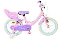 Volare olivia kinderfiets - meisjes - 16 inch - roze - twee handremmen - thumbnail