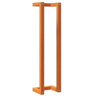 VidaXL Handdoekenrek 23x18x90 cm massief grenenhout wasbruin