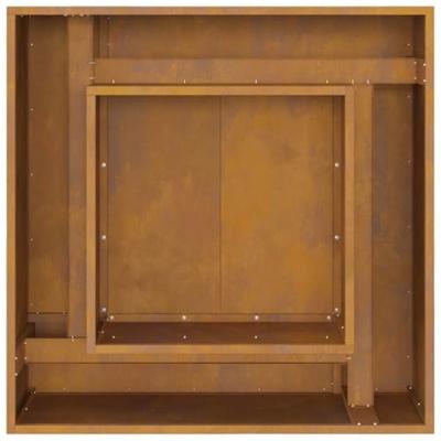 Vuurkorf Bruin 80 x 80 x 40 cm Cortenstaal