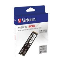 Verbatim Vi5000 2 TB NVMe/PCIe M.2 SSD 2280 harde schijf M.2 NVMe PCIe 4.0 x4 Retail 31827 - thumbnail