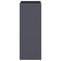 VidaXL Plantenbak 32x29x75 cm staal antracietkleurig - thumbnail