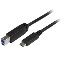 Kabel USB C naar USB B Startech USB315CB2M (2 m) Zwart - thumbnail