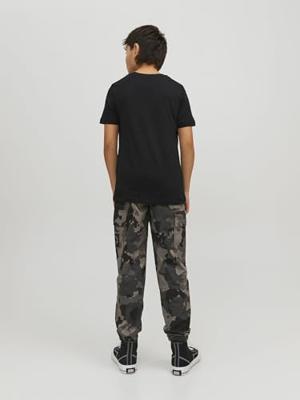 Kinder T-shirt 1-pack - ronde hals - Jongens ondershirt korte mouwen - Katoen - 128 - Zwart - 128 - 128 - 128 - 128 - 128 - 128 - 128 - 128