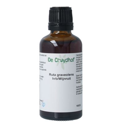 Cruydhof Ruta graveolens herb / wijnruit tinctuur 50 Milliliter Cruydhof Ruta graveolens herb / wijnruit tinctuur 50 Milliliter