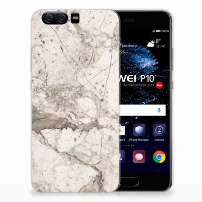 Huawei P10 TPU Siliconen Hoesje Marmer Beige Huawei P10 TPU Siliconen Hoesje Marmer Beige