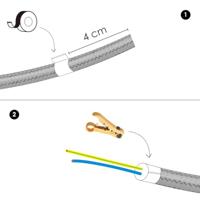 strijkijzersnoer antraciet 3 meter - thumbnail