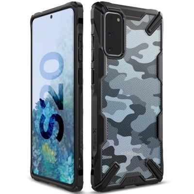 Ringke - Fusion X Guard backcover hoes - Samsung Galaxy S20 - Camo Zwart Ringke - Fusion X Guard backcover hoes - Samsung Galaxy S20 - Camo Zwart