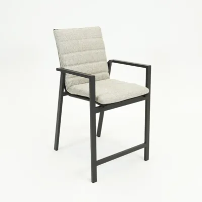 Genua Barchair met kussen antraciet