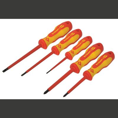 C.K Triton XLS VDE Schroevendraaierset 5-delig Plat, Kruiskop Phillips