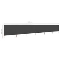 VidaXL Windscherm 6-panelen 800x160 cm stof antraciet - thumbnail