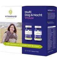 Vitakruid Multi Dag & Nacht Vrouw 100% Vegan 2 x 30 - thumbnail