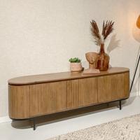 Livingfurn TV-meubel 'Noor' Mangohout, 170cm, kleur Naturel - thumbnail