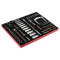 Bahco Foaminlay Fit&Go 3/3 met doppen en toebehoren 1/4" en 1/2" en trekker - 58-delig - FF1A22 - thumbnail