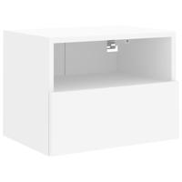 5-delige Tv-meubelset bewerkt hout wit - thumbnail