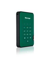 iStorage diskAshur2 SSD 8TB Groen - Veilige draagbare Solid State Drive - Beveiligd met een wachtwoord - Stofdicht en waterdicht - Hardwarematige versleuteling - thumbnail