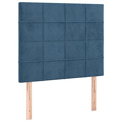 Bedframe zonder matras 90x200 cm fluweel donkerblauw