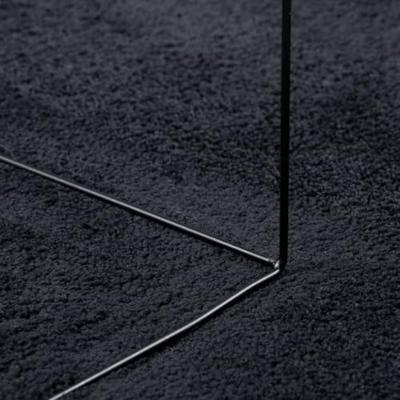 VidaXL Vloerkleed oviedo laagpolig 140x200 cm zwart