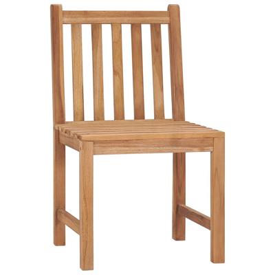 Tuinstoelen 6 st met kussens massief teakhout