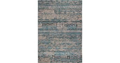 Louis de Poortere - 9110 Antiquarian Kelim Zemmuri Blue - 280x390 cm Vintage Vloerkleed Louis de Poortere - 9110 Antiquarian Kelim Zemmuri Blue - 280x390 cm Vintage Vloerkleed