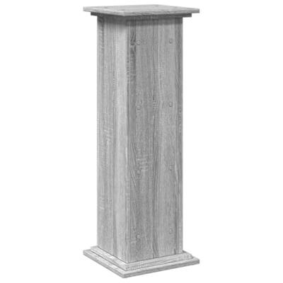 Sokkel met opbergruimte 31x30x90 cm bewerkt hout grijs sonoma - thumbnail