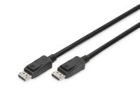 Digitus AK-340106-050-S DisplayPort-kabel DisplayPort Aansluitkabel DisplayPort-stekker, DisplayPort-stekker 5.00 m Zwart Vergulde steekcontacten, Afgeschermd - thumbnail