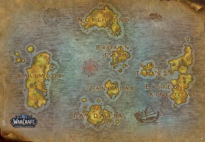 Poster World of Warcraft Map 91,5x61cm